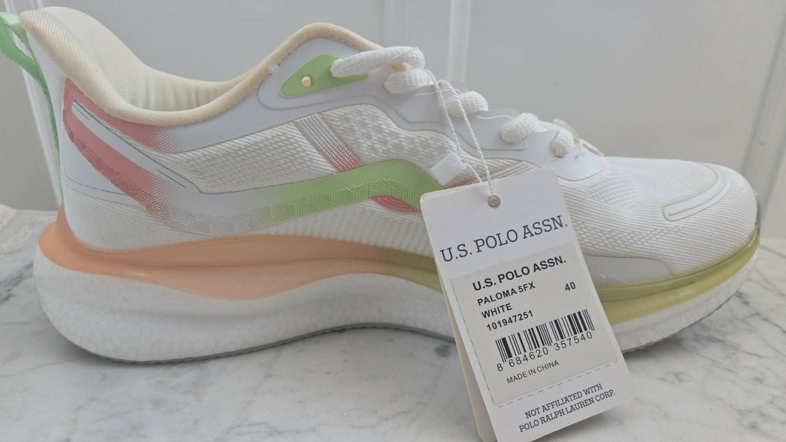 Baskets U.S. Polo Assn. Paloma 5FX - Pointure 40 (Neuves avec étiquette)