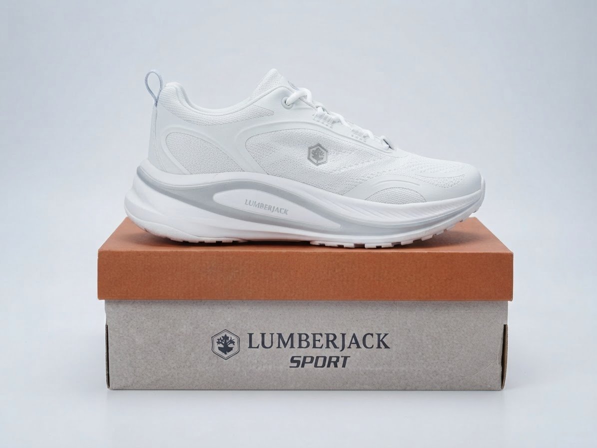 Baskets blanches Lumberjack Sport – Pointure 39 (Neuves)