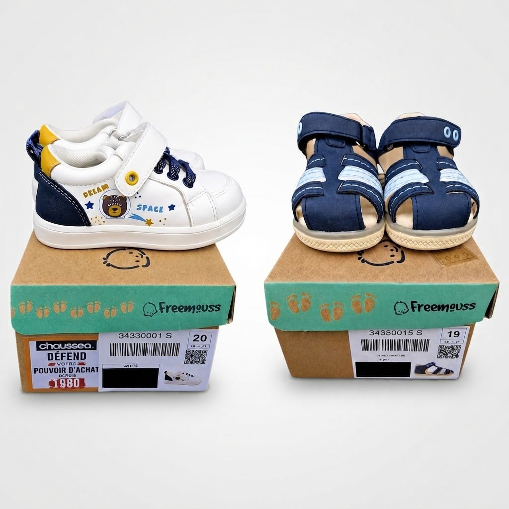 Chaussures Bébé Garçon (Baskets + Sandales) Freemoûss - Pointures 19/20