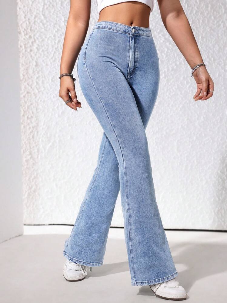 Pantalon jean patte d'éléphant 