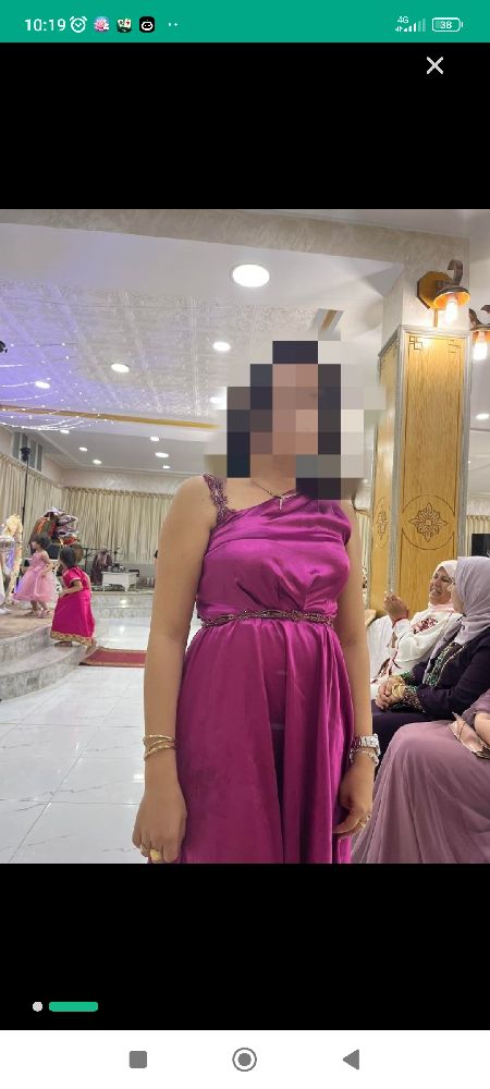 Robe soirée en violet 