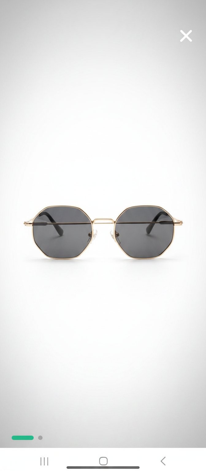 Lunette noir métal