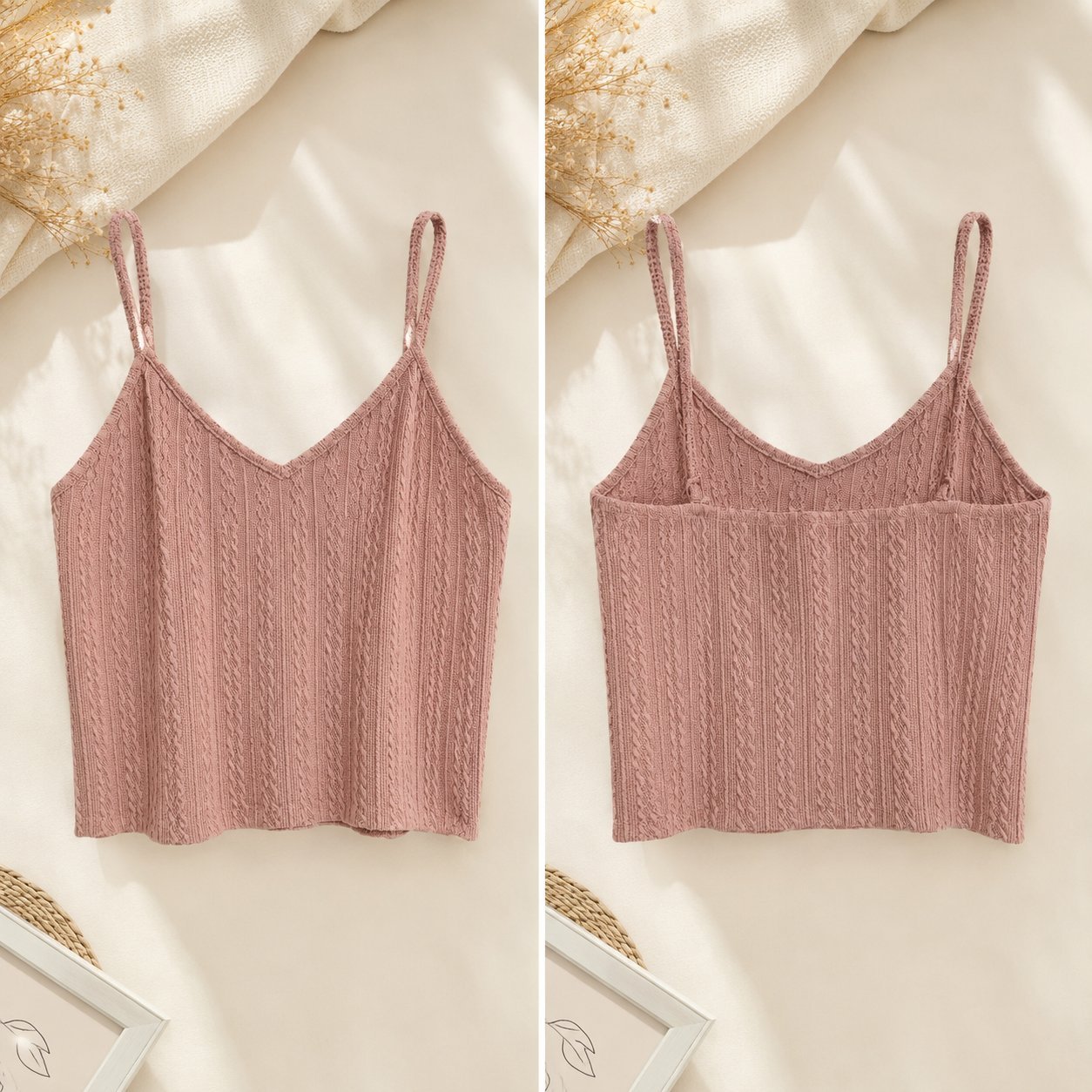 Joli crop top nude en maille fine💐