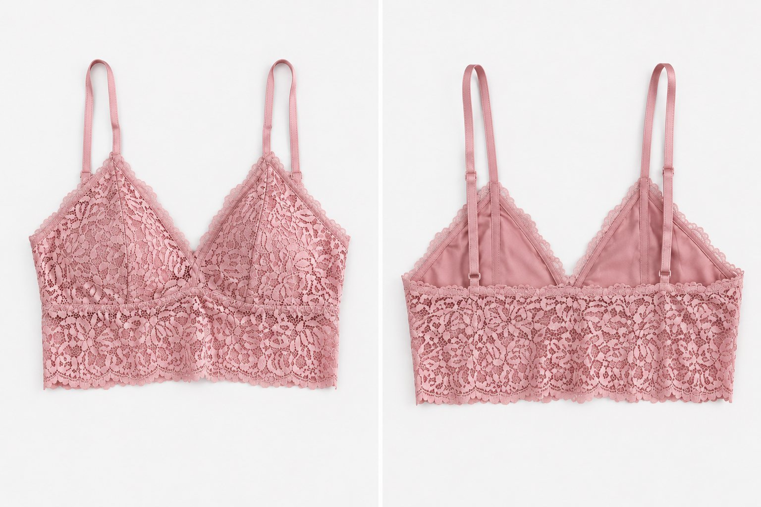 Top dentelle rose poudré 🌸