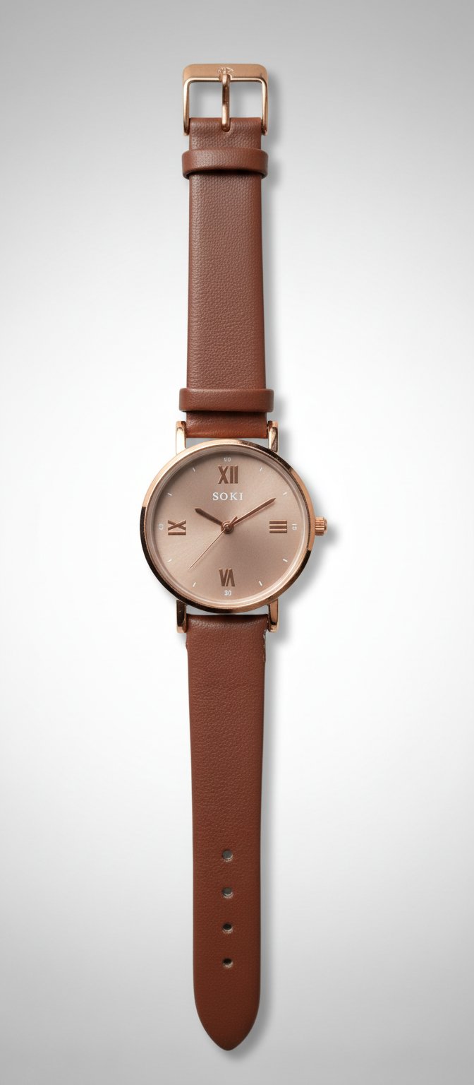 Montre marron 