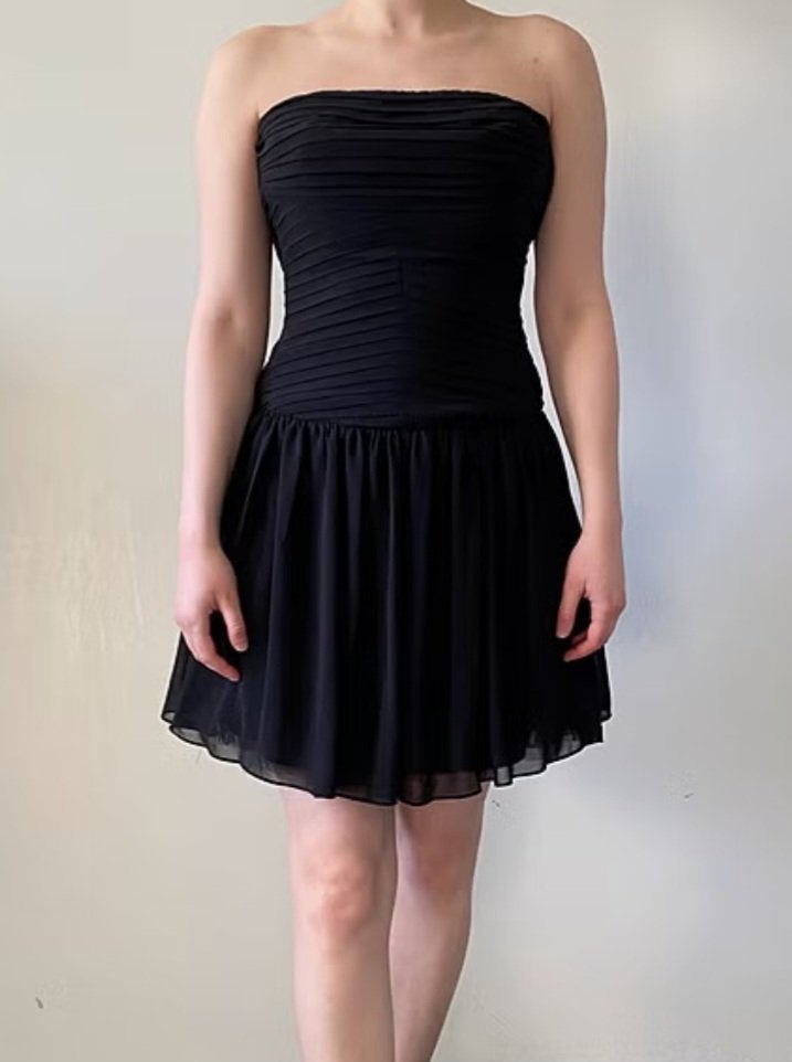 Robe bustier noire élégante et féminine🖤