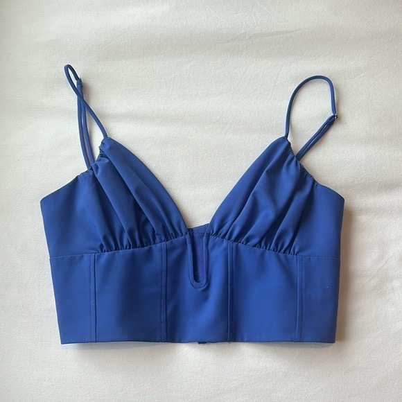 Zara bustier crop top 