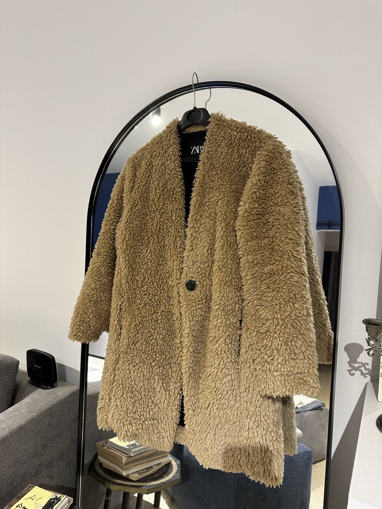 Manteau polaire ours en peluche ZARA 