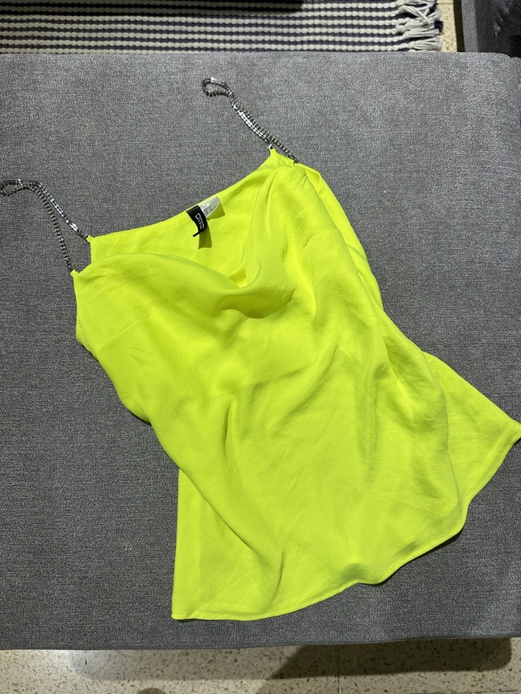 Satin top with stones