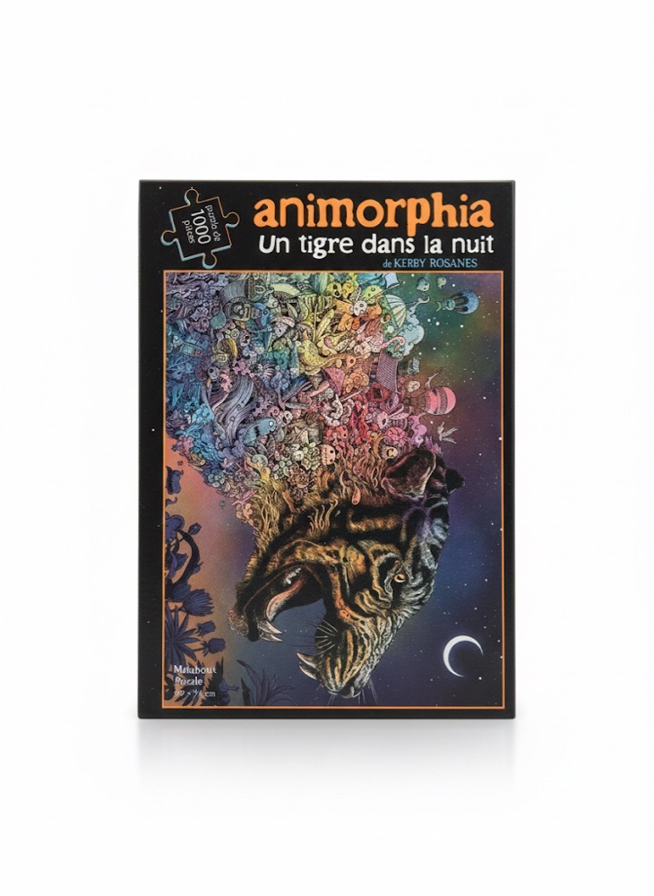 Puzzle Animorphia – Un tigre dans la nuit (1000 pièces)