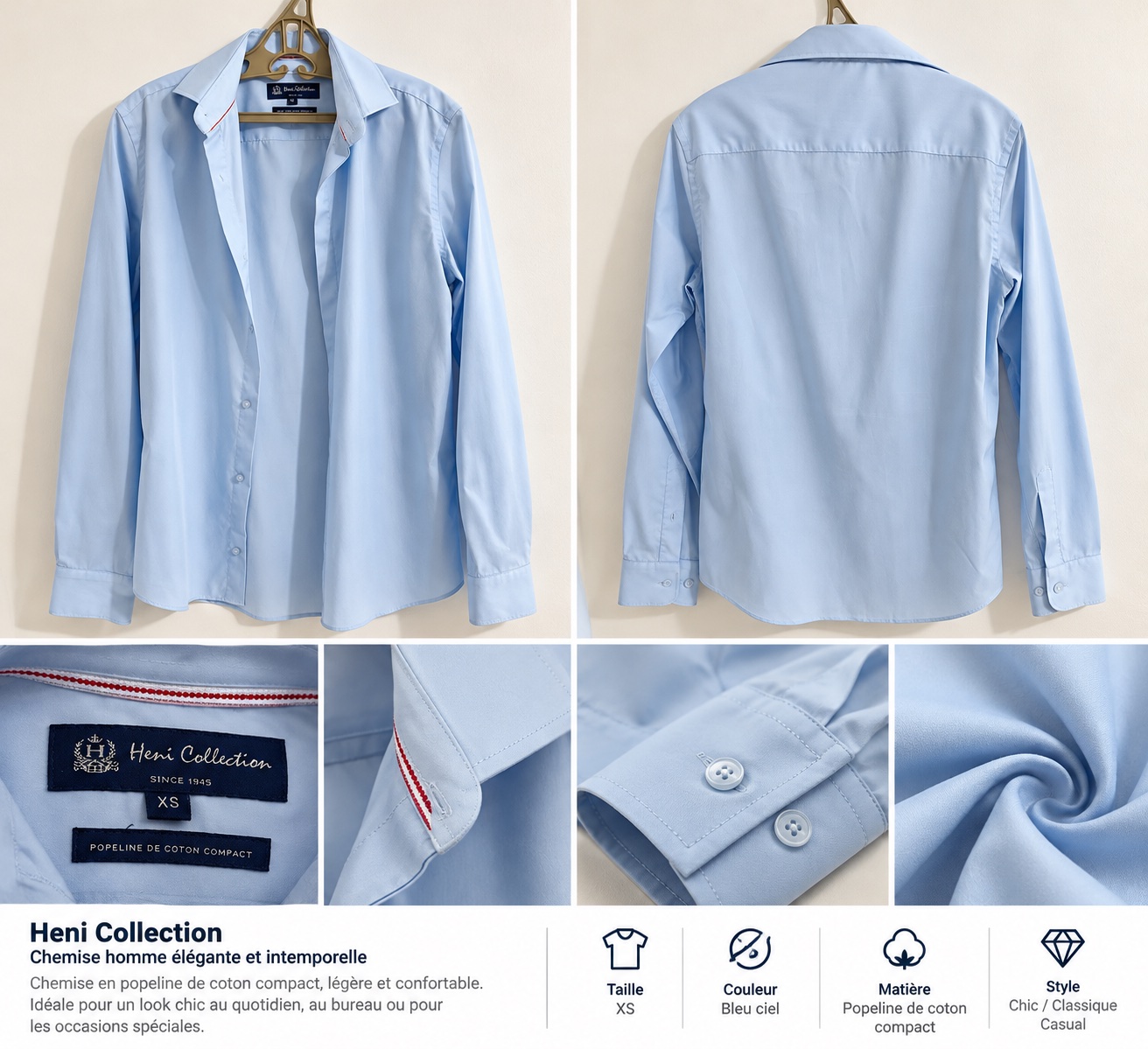 Chemise Heni Collection – Élégance & Style
