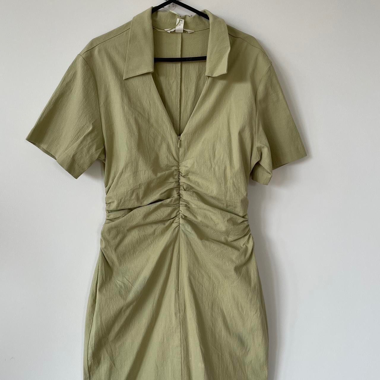 Robe vert pastel H&M 98% cotton 🏷️