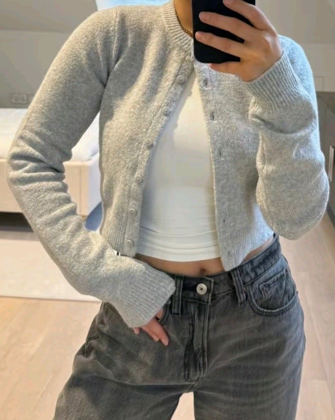 Gilet h&M gris clair 🏷️