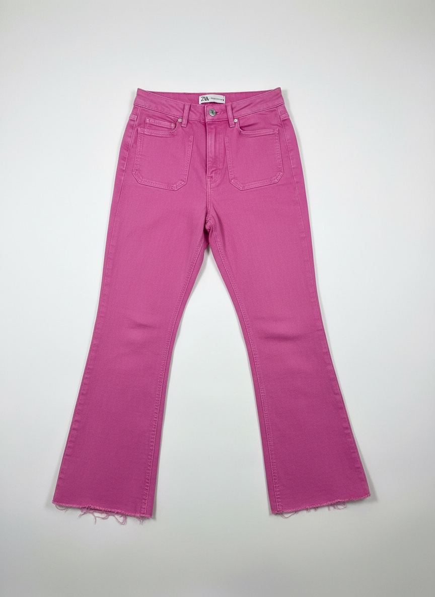 Pantalon Zara jean rose 
