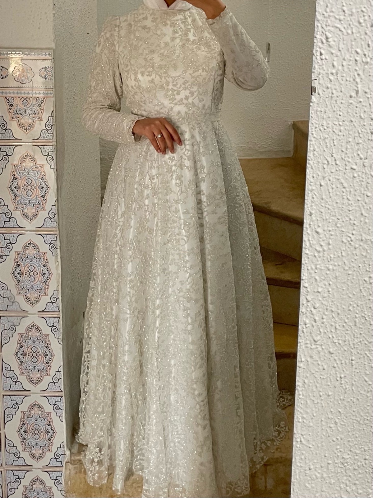 Robe de fiançailles pour voilées 