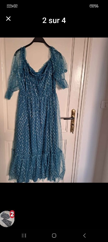 Jolie robe  bleu 