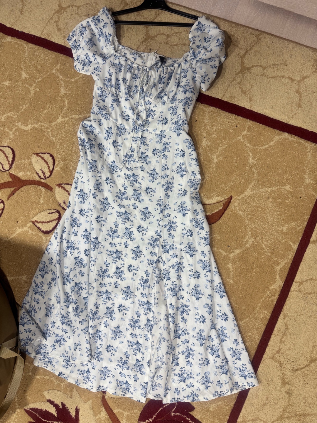 Robe fleuris bleu