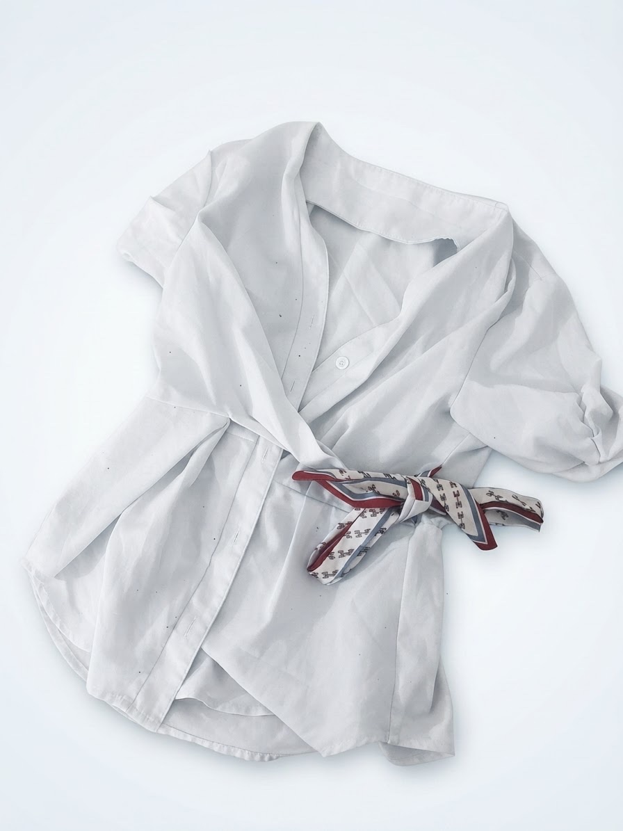 Une blouse blanche 