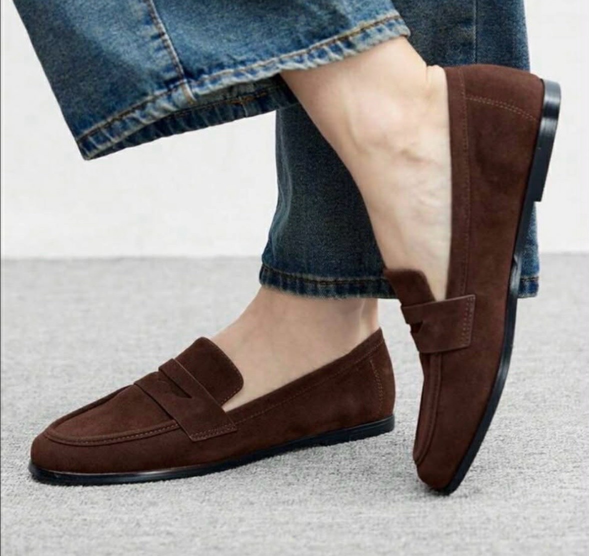 Mocassins en daim