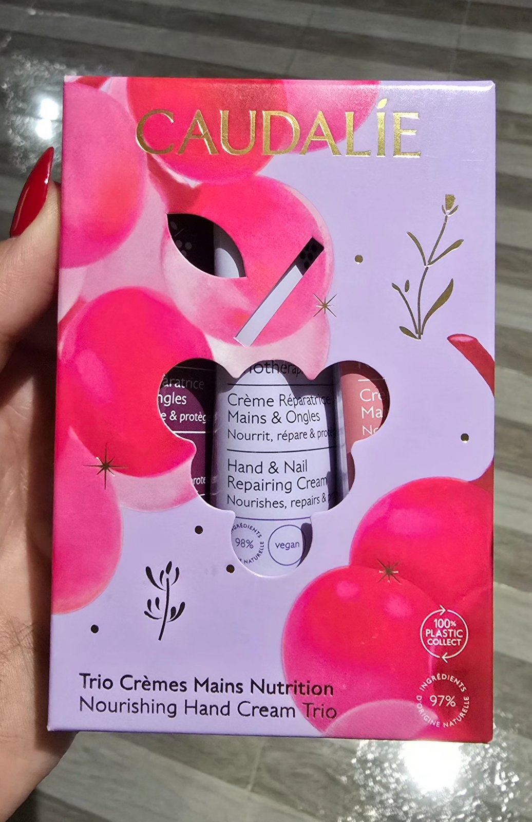 Set 3 creme main et ongles Caudalie 