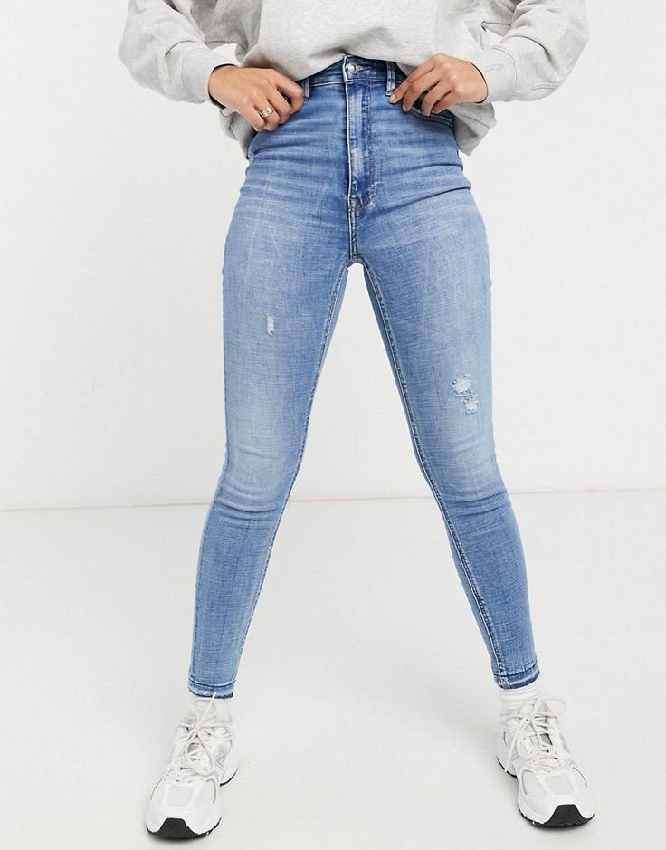 Pantalon taille haute skinny 