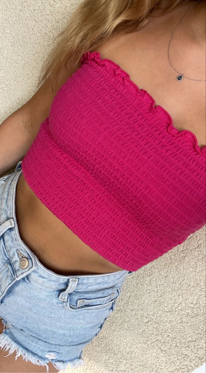 Crop top smockè rose 