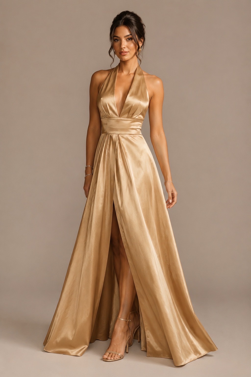 Robe satin chic 