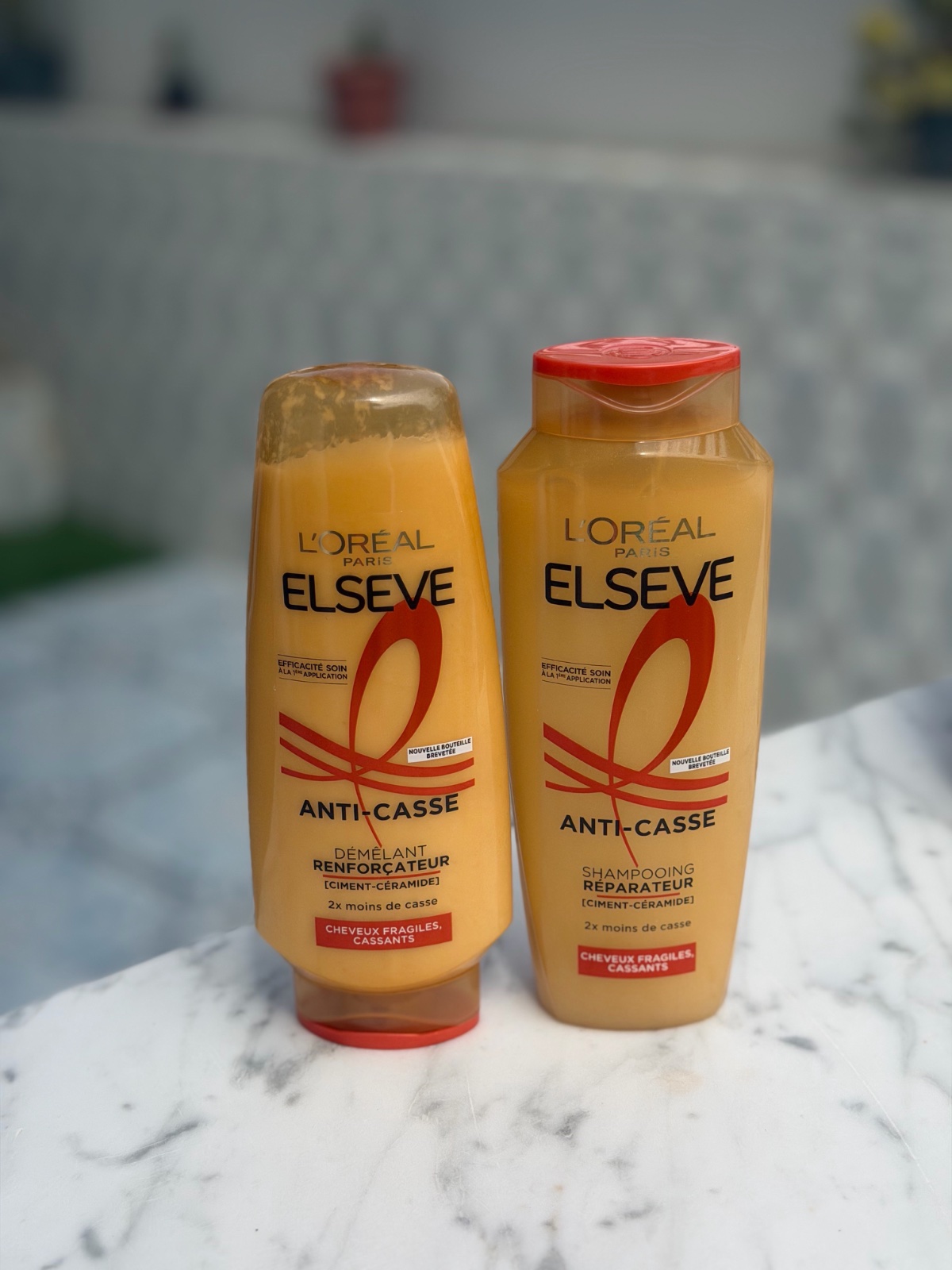 Shampoing elseve et apres