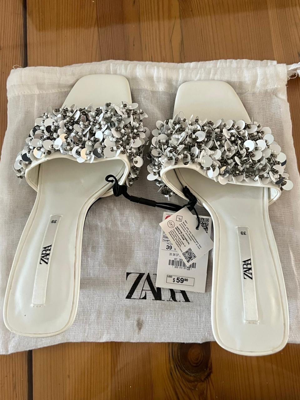 Talon zara blanc
