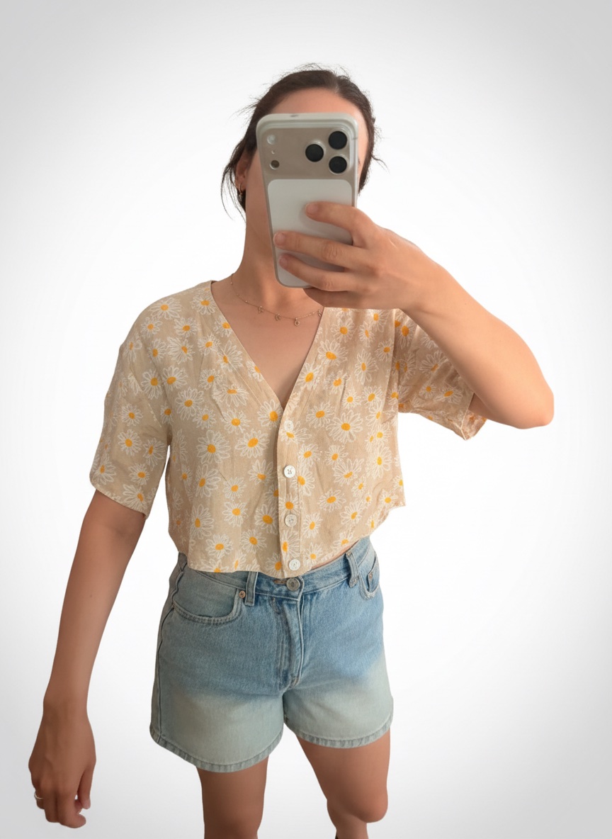 Chemise fleurie Bershka Lin