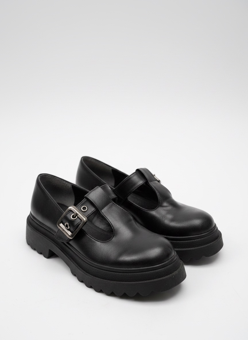 Chaussure style babies a plateforme