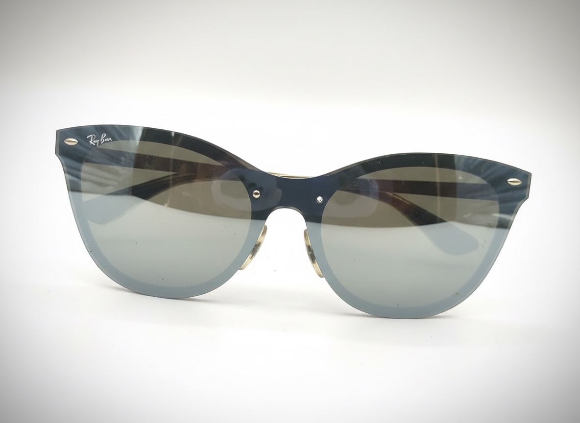 Des lunettes de plage Ray Ban gris métalisé