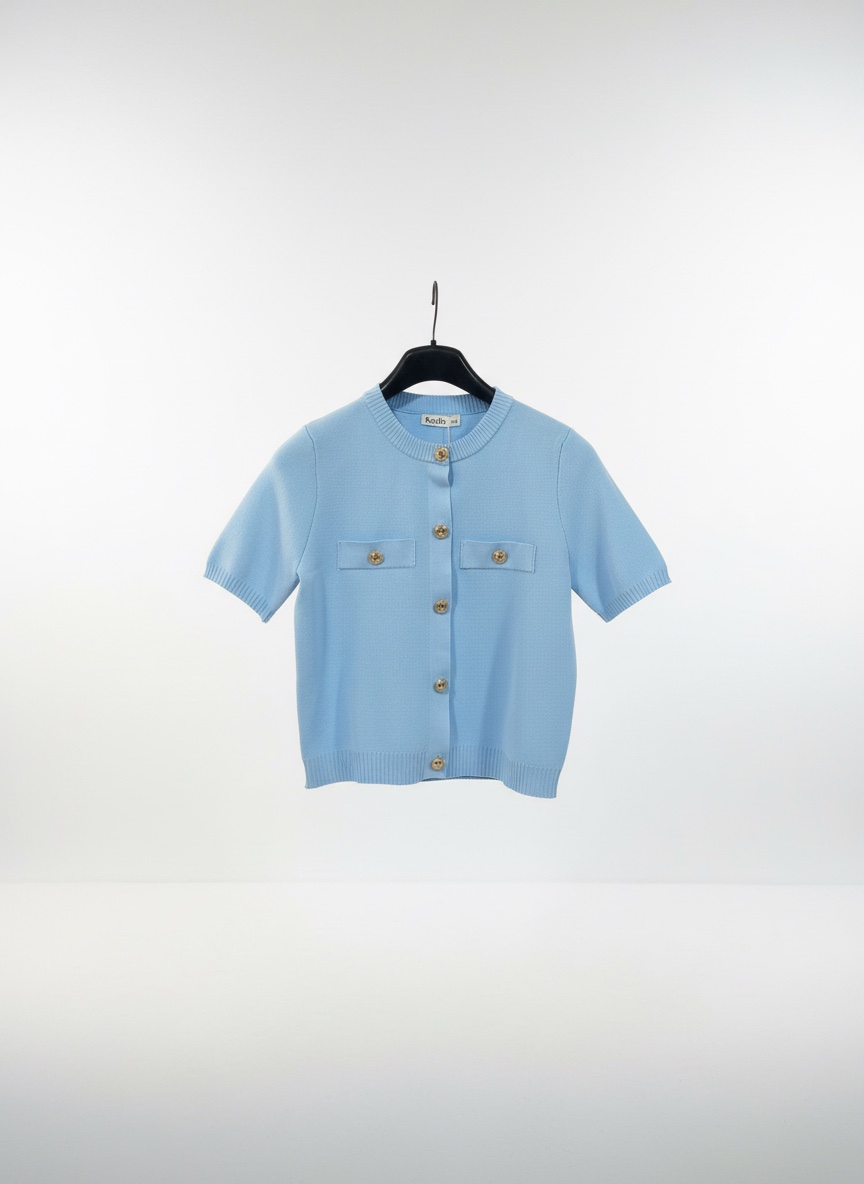 Pull bleu ciel importé