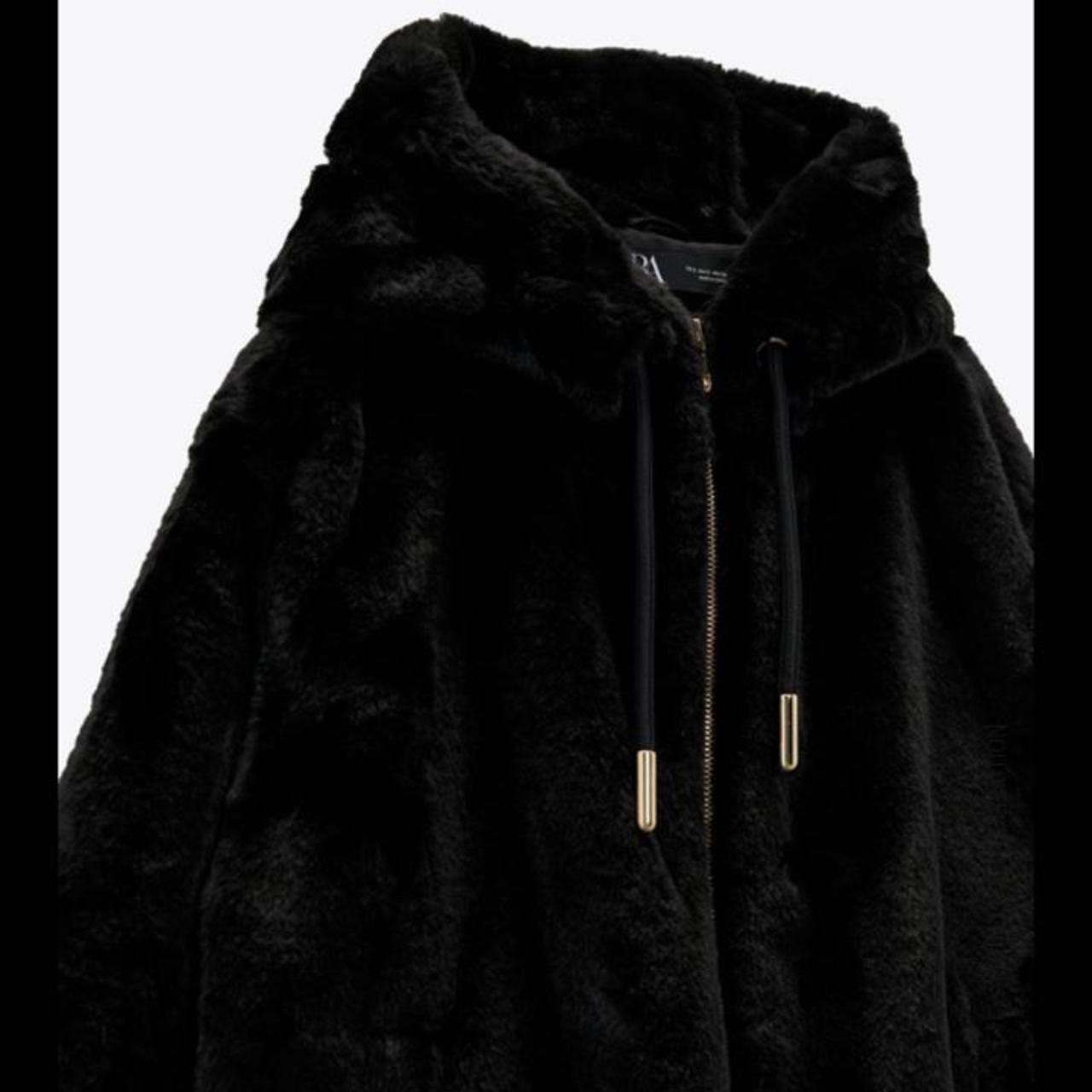 Zara jacket fourrure faux