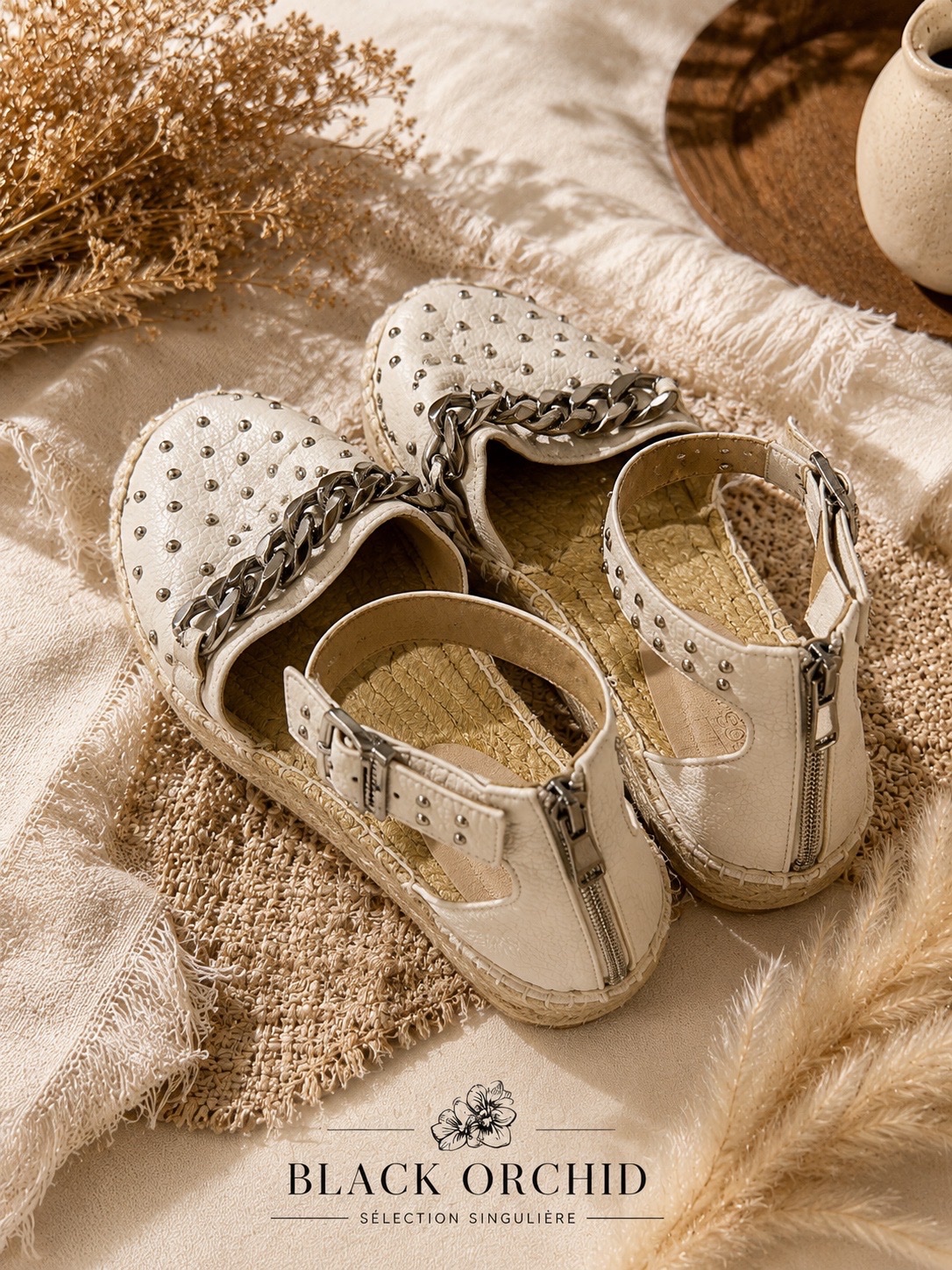 ✨ Sandales espadrilles blanches – Chic & Bohème 🤍