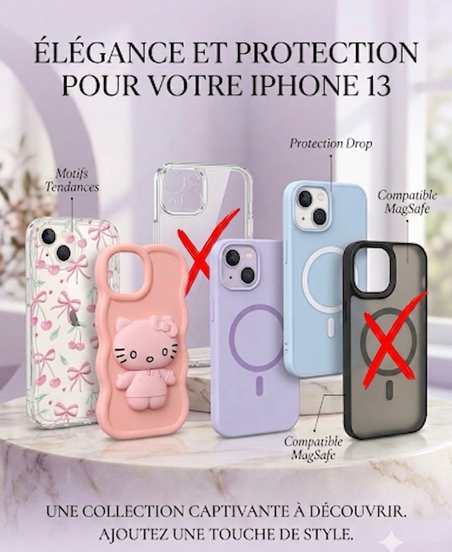 📱✨ Coques iPhone 13 stylées & protectrices