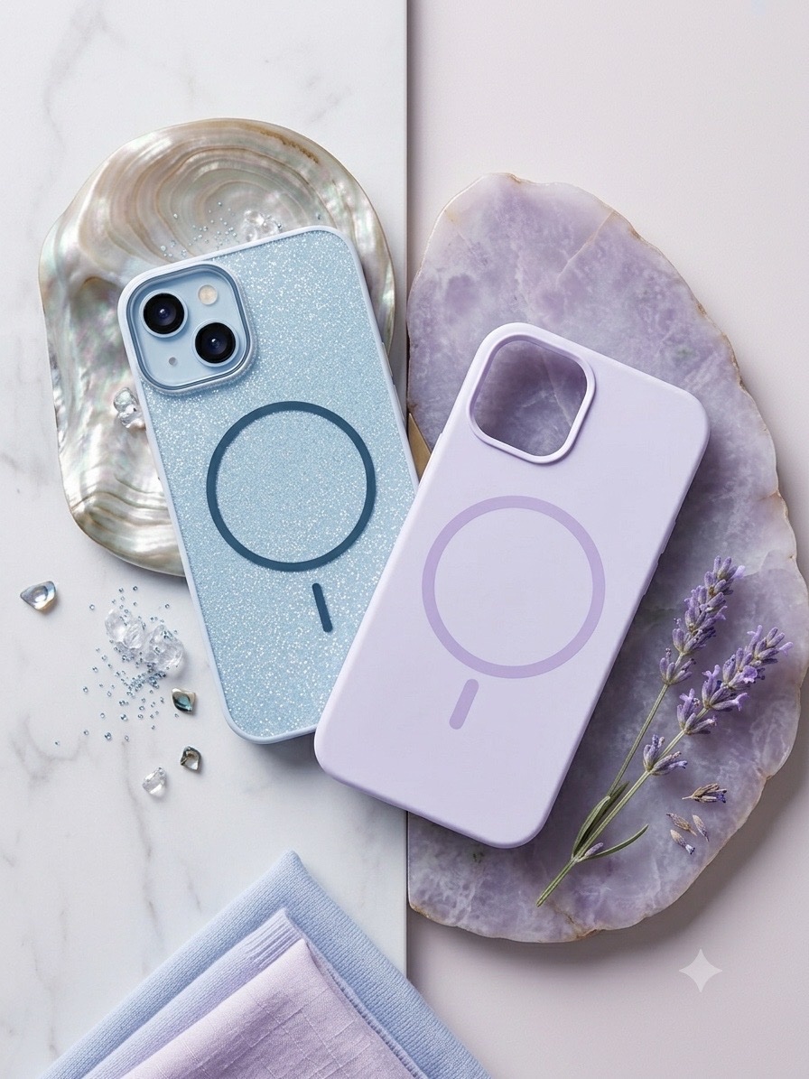 ✨ DUO PASTEL : Douceur & Scintillement pour ton iPhone 13 ✨