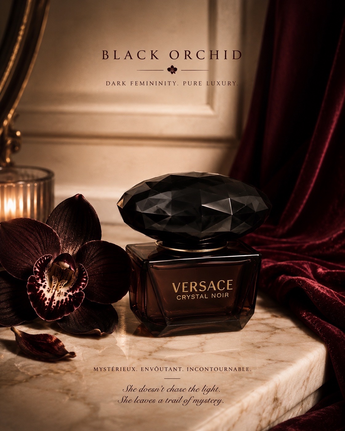 🖤 CRYSTAL NOIR — VERSACE 🖤 40 ml disponibles — flacon d’origine 50 ml.