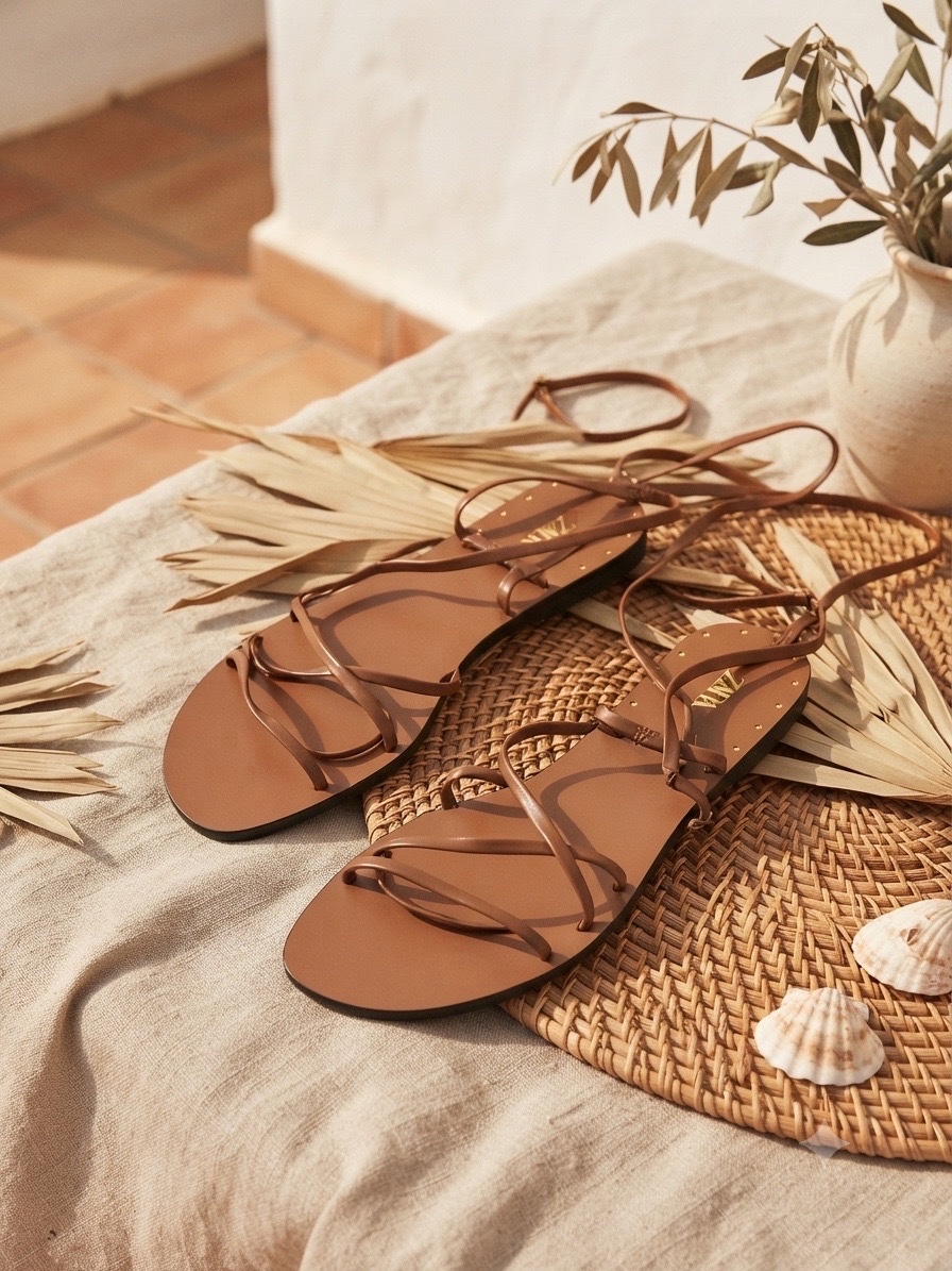 ✨ Sandales Plates ZARA - Neuf avec étiquette ✨