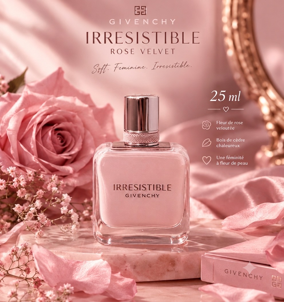 🌸 Givenchy Irresistible Rose Velvet — Une féminité à fleur de peau