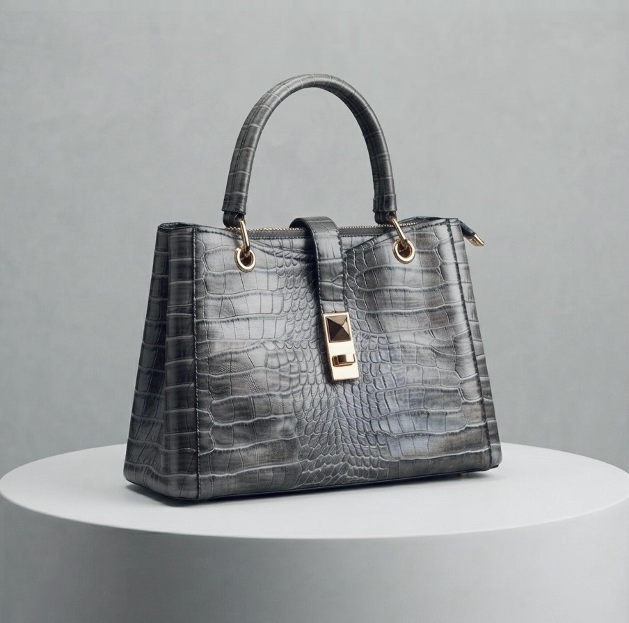 Sac gris très chic