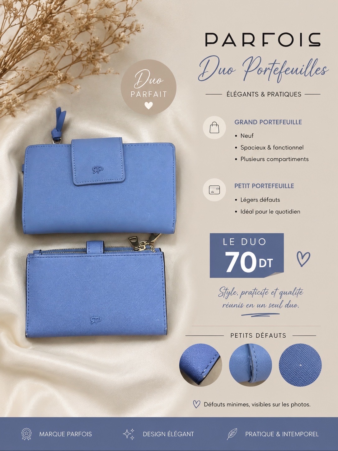 ✨ Duo de portefeuilles Parfois 💙