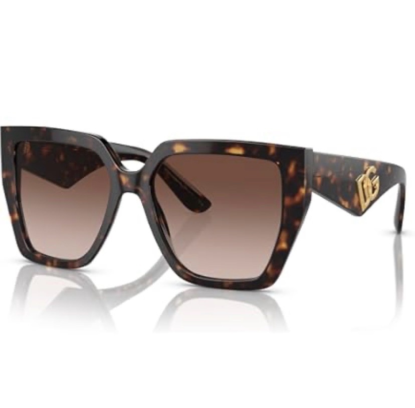 Lunettes de soleil Dolce & Gabbana originales – Oversize carré Dark Havana 🤎