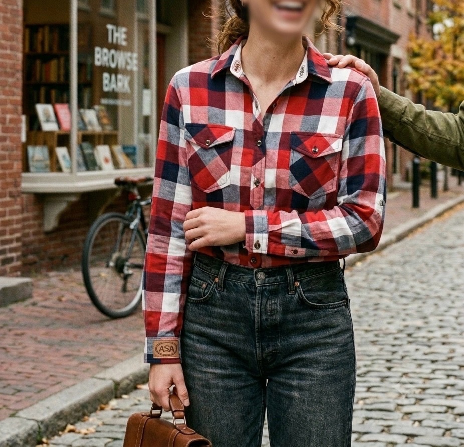 Chemise en Flanelle à Carreaux Rouge & Navy – Style Intemporel & Confort