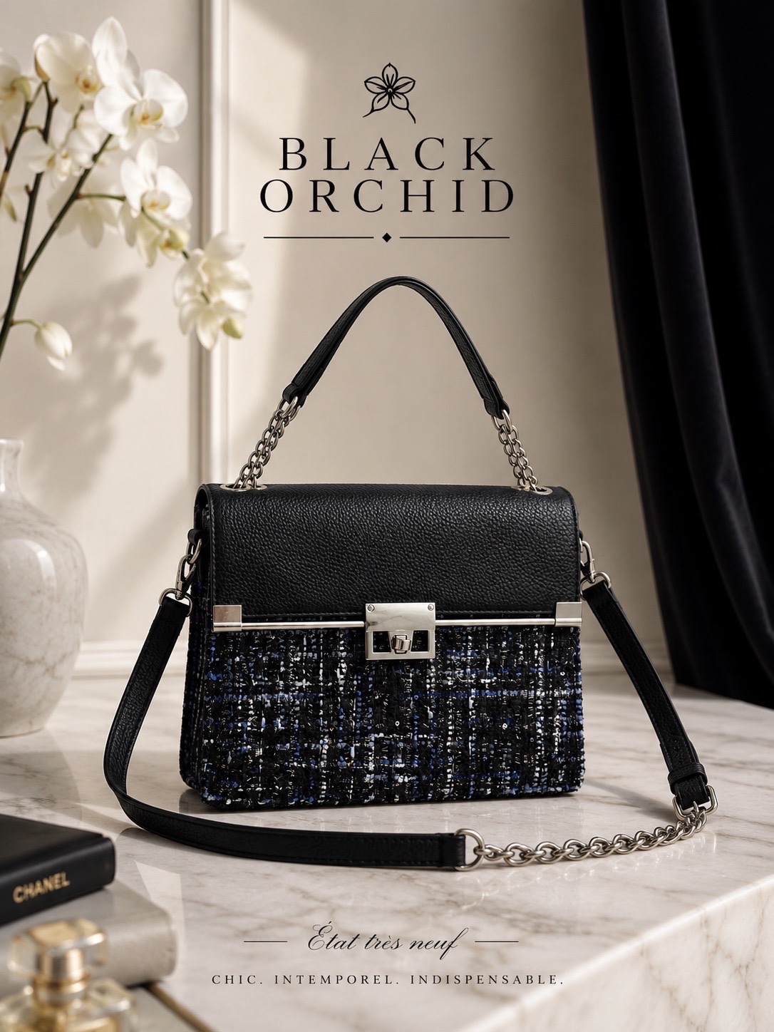 Sac Tweed Prestige 🖤💙