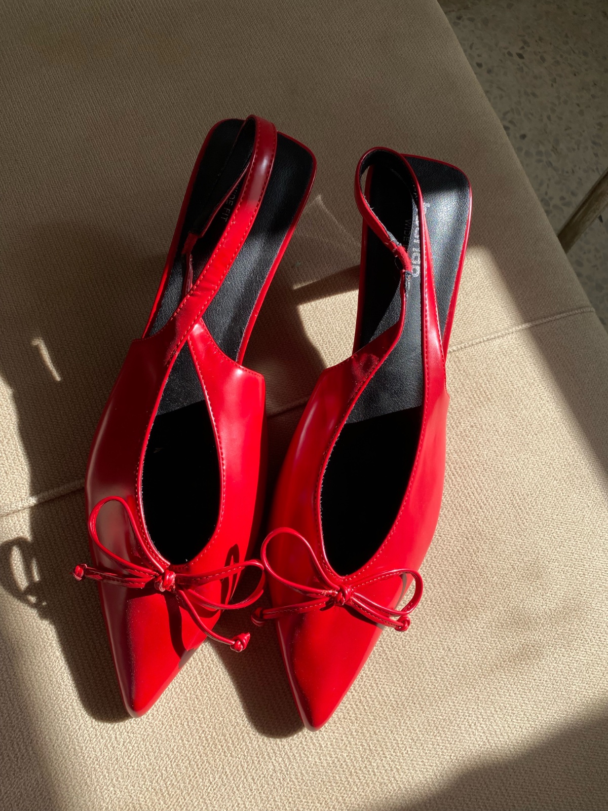 Red Kitten heels 