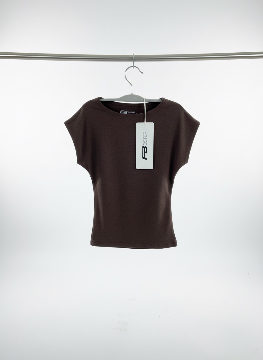T-shirt marron