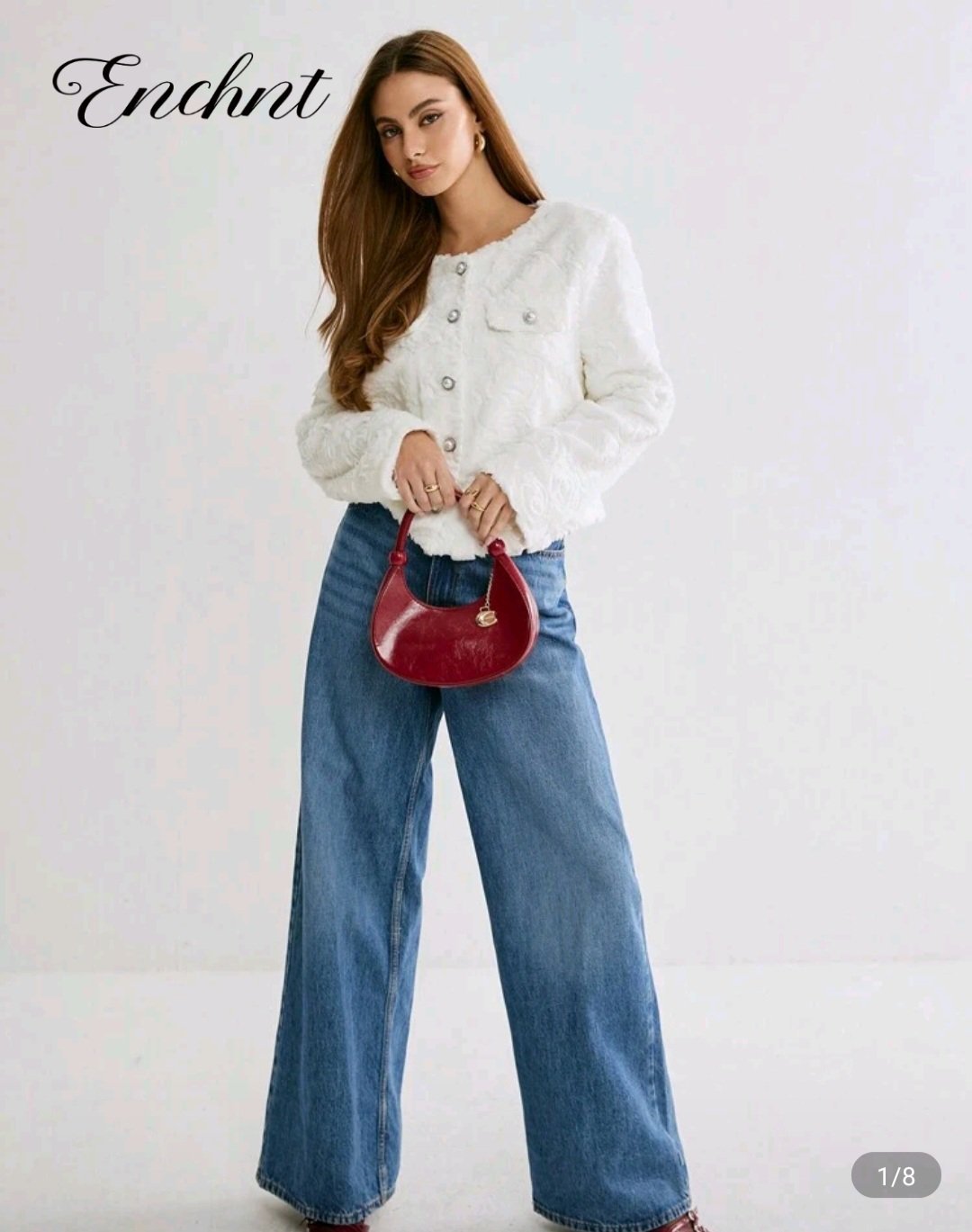 Enchnt Veste fourrure Vintage  Chic et élégante
