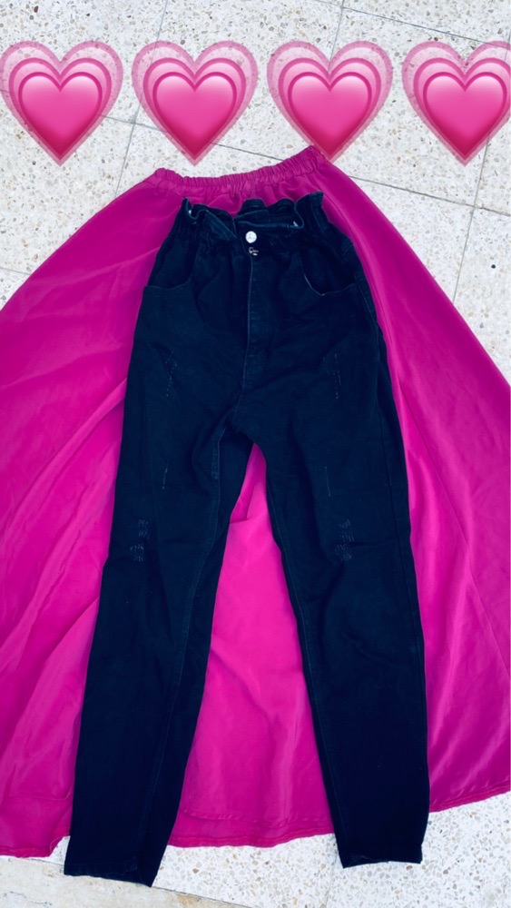 Pantalon boyfriend noir