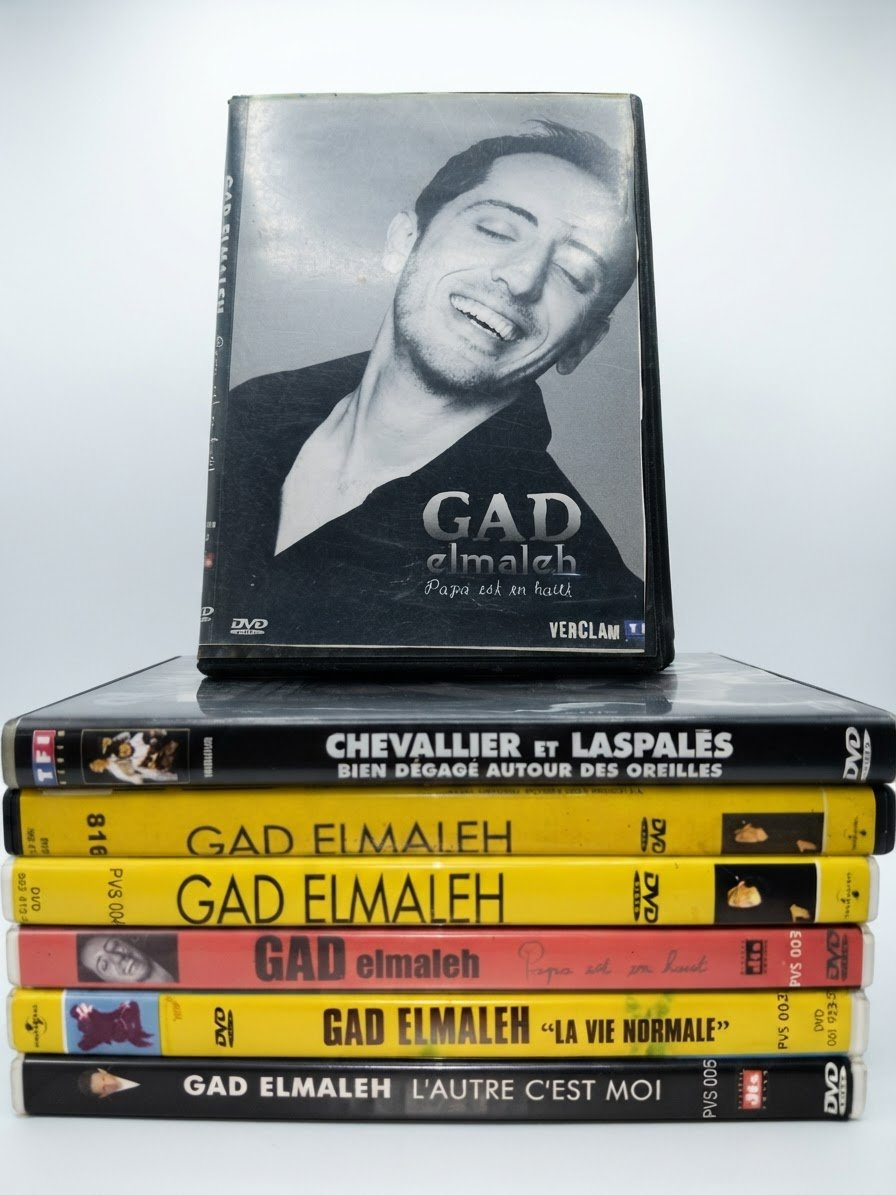 Lot de DVD humour français – Gad Elmaleh, Bigard, Coluche, Devos, Chevallier & Laspalès…